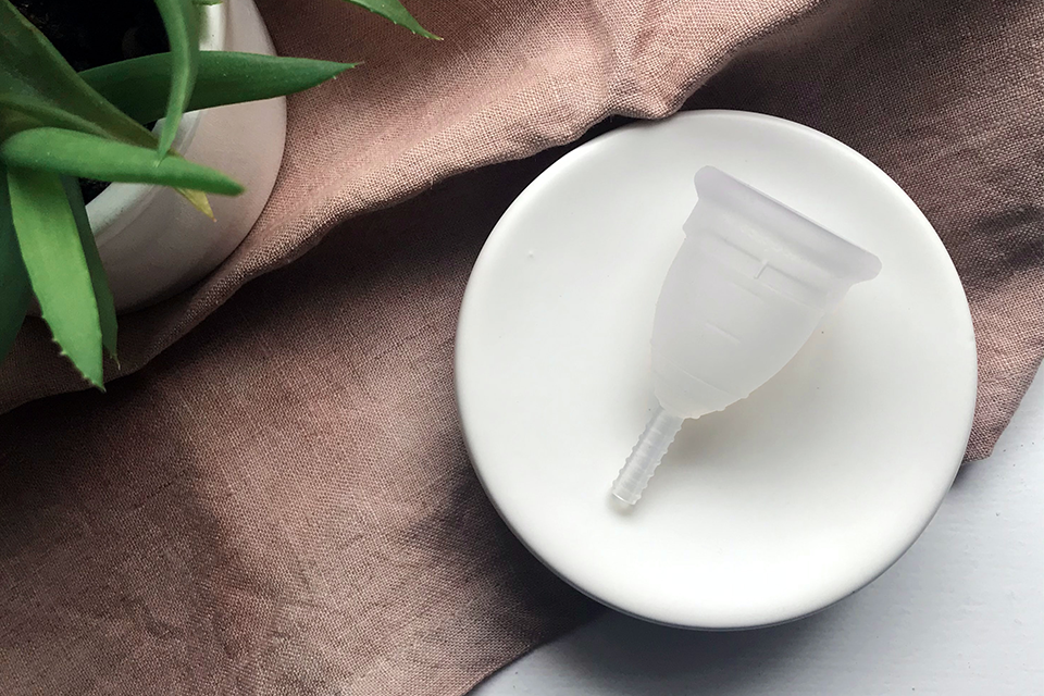 stuck menstrual cup