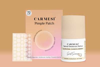 Carmesi Natural Deodorant Roll-on (Sweet Summer) + Carmesi Pimple Patches