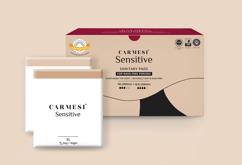Carmesi Sensitive Sanitary Pads | Rash-Free | Plant-based