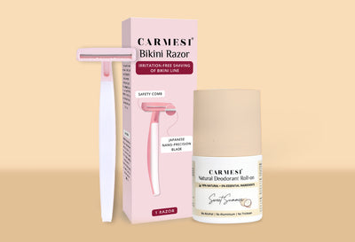 Carmesi Natural Deodorant Roll-on (Sweet Summer) + Carmesi Bikini Razor