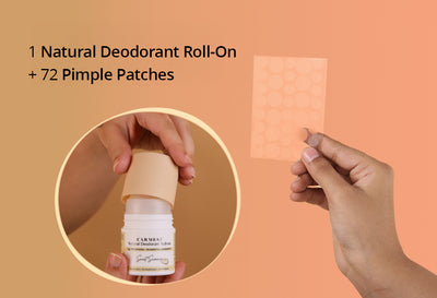 Carmesi Natural Deodorant Roll-on (Sweet Summer) + Carmesi Pimple Patches