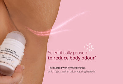 Carmesi Natural Underarm Roll On Deodorant Combo For Women - Floral Sunset & Fresh Blossom (2 x 50 ml)