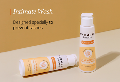 Carmesi Natural Deodorant Roll-on (Fresh Blossom) + Carmesi Intimate Wash