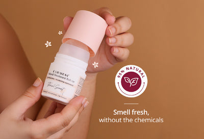 Carmesi Natural Underarm Roll On Deodorant Combo For Women - Floral Sunset & Fresh Blossom (2 x 50 ml)