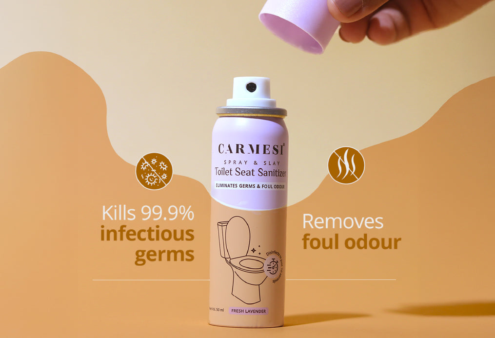 Carmesi Disposable Period Panties (Pack of 10) and Carmesi Toilet Seat Sanitizer S-M