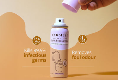 Carmesi Disposable Period Panties (Pack of 10) and Carmesi Toilet Seat Sanitizer S-M