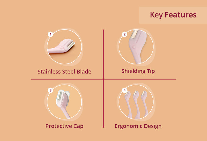 Carmesi Eyebrow Razor | Instant &amp; Painless Eyebrow Shaver