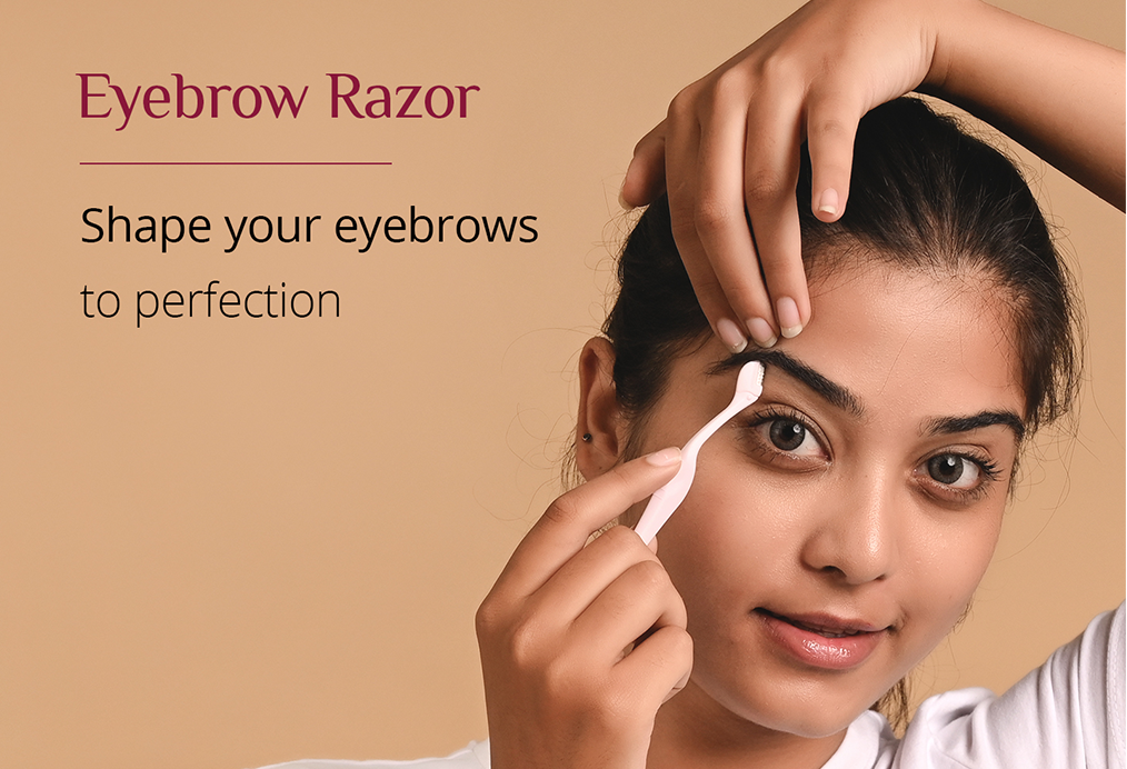 Carmesi Women's Facial Hair Removal Combo: 1 Facial Razor, 1 Eyebrow Razor & 1 Facial Shaving Balm