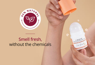 Carmesi Natural Deodorant Roll-on (Fresh Blossom) + Carmesi Pimple Patches