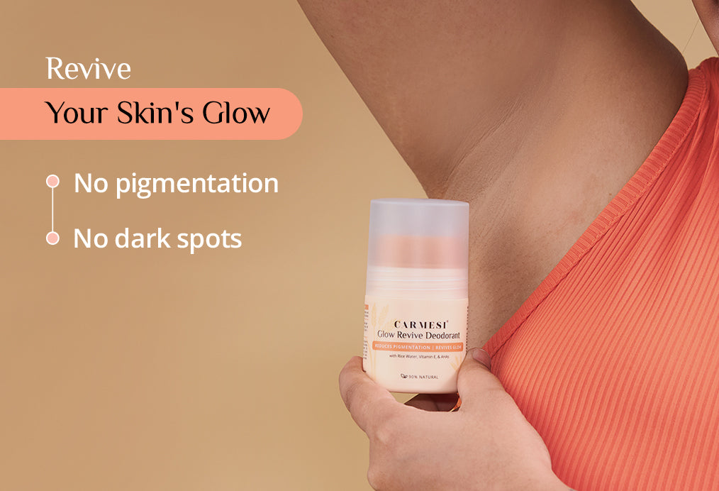 Carmesi Glow Revive Underarm Roll On Deodorant for Women