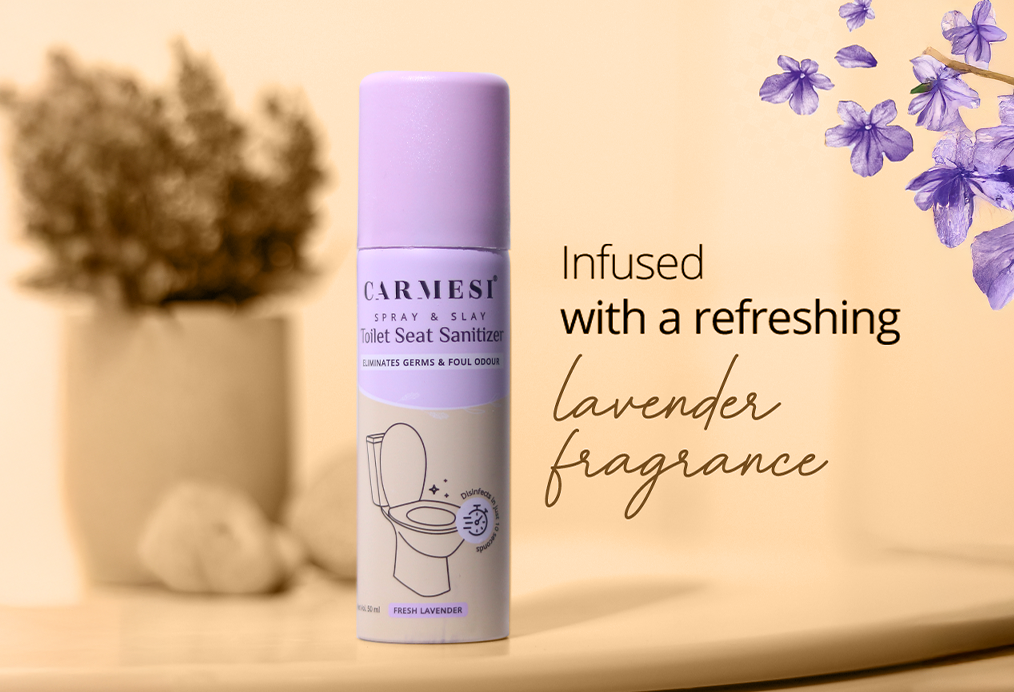 Carmesi Natural Deodorant Roll-on (Fresh Blossom) + Carmesi Toilet Seat Sanitizer