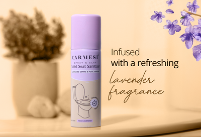 Carmesi Natural Deodorant Roll-on (Fresh Blossom) + Carmesi Toilet Seat Sanitizer