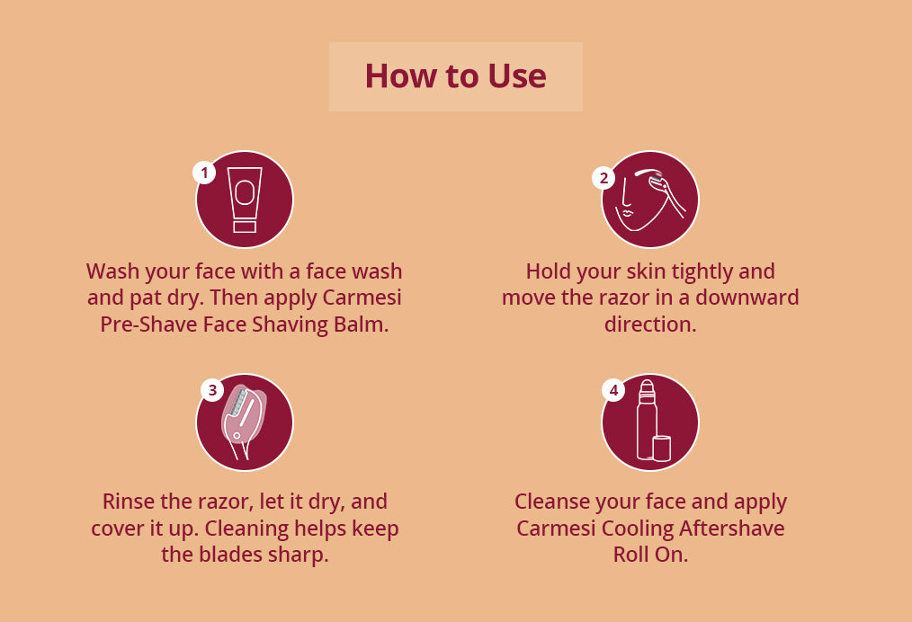 Carmesi Eyebrow Razor | Instant & Painless Eyebrow Shaver