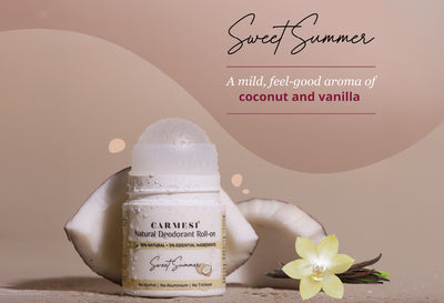 Carmesi Natural Deodorant Roll-on (Sweet Summer) + Carmesi Bikini Razor