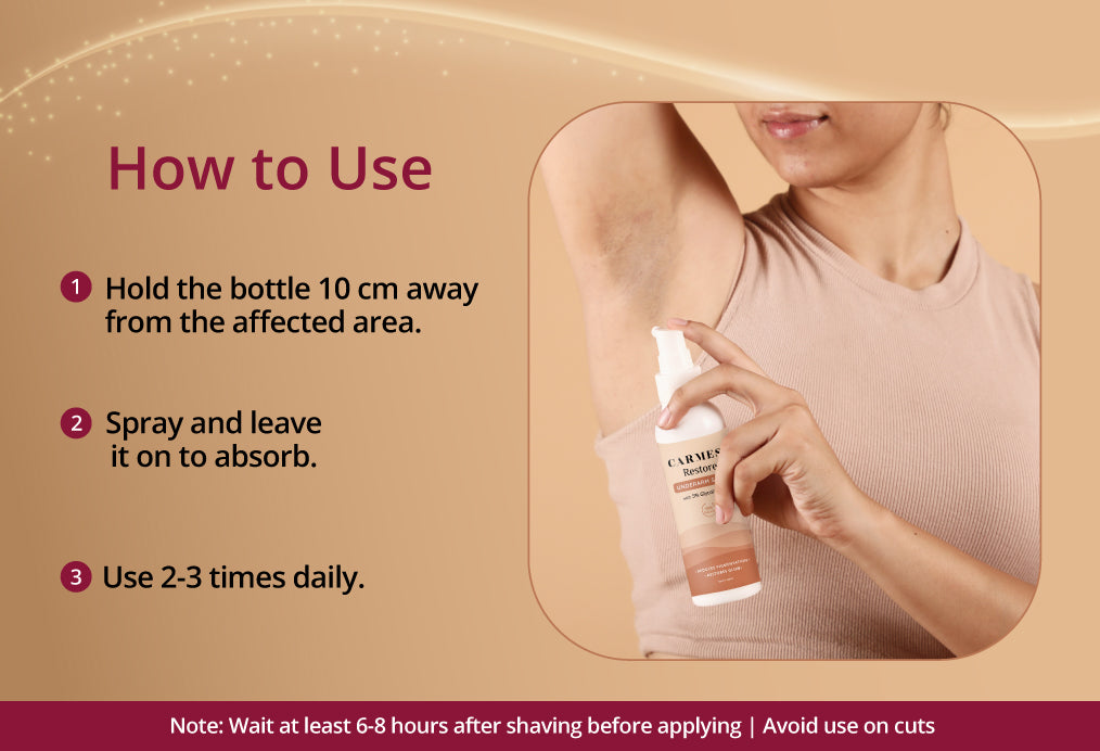 Carmesi Restore Underarm Spray
