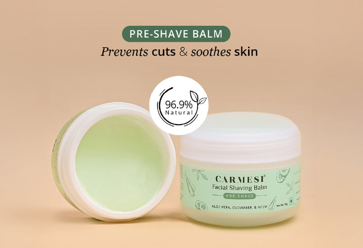 Carmesi Facial Razor (Pack of 3) &amp; Carmesi Facial Shaving Balm