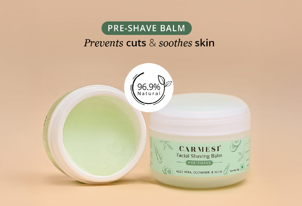Carmesi Facial Razor (Pack of 3) & Carmesi Facial Shaving Balm