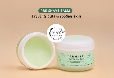Carmesi Facial Razor (Pack of 3) & Carmesi Facial Shaving Balm