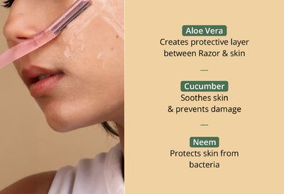 Carmesi Facial Razor (Pack of 3) & Carmesi Facial Shaving Balm