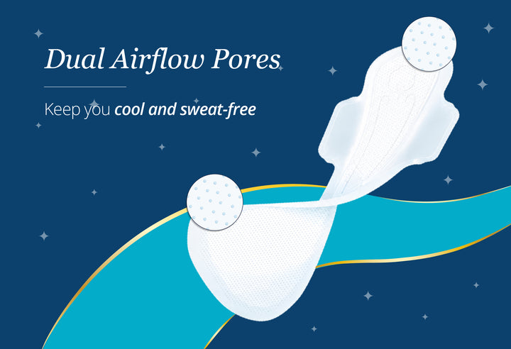 Carmesi Air Feel Night Pads - XXXL+, Combo of 2 Packs (32 Pads)