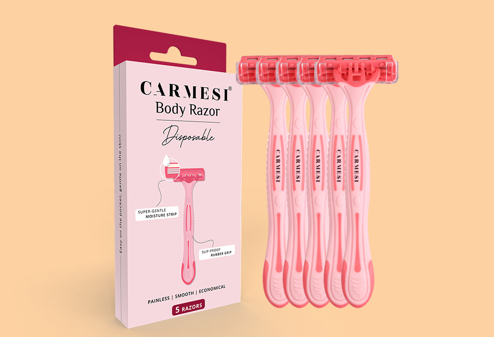 Carmesi Disposable Body Razors for Women - Pack of 5