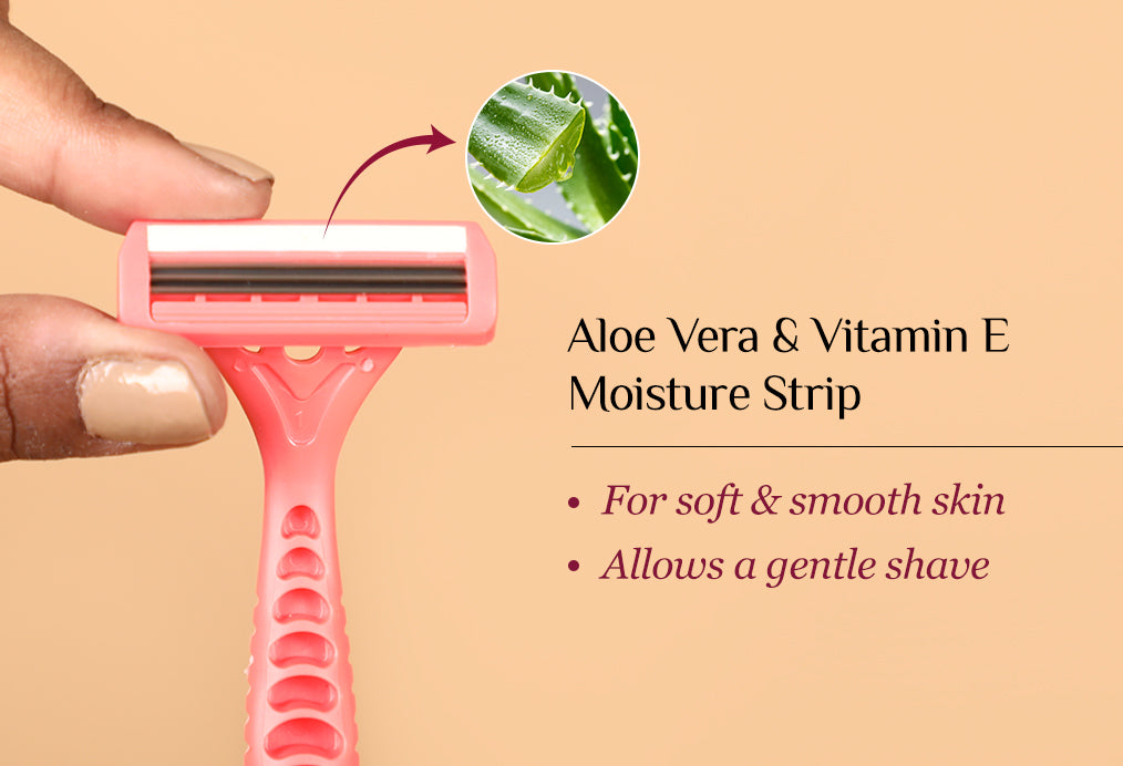 Carmesi Body Razor for Women | Pack of 5 Disposable Razors