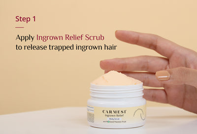 Carmesi Ingrown-Free Shaving Combo | Ingrown Relief Serum, Ingrown Relief Scrub, Disposable Razors, Body Shaving Gel