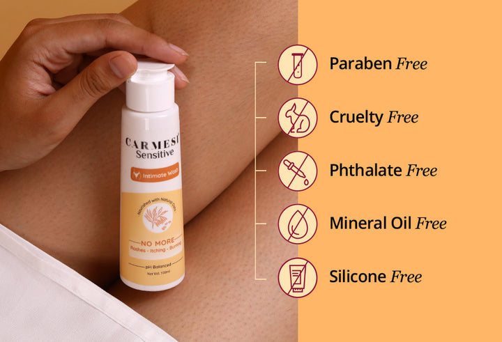 [FREE] Carmesi Sensitive Intimate Wash | Designed Specially to Prevent Rashes -100ML