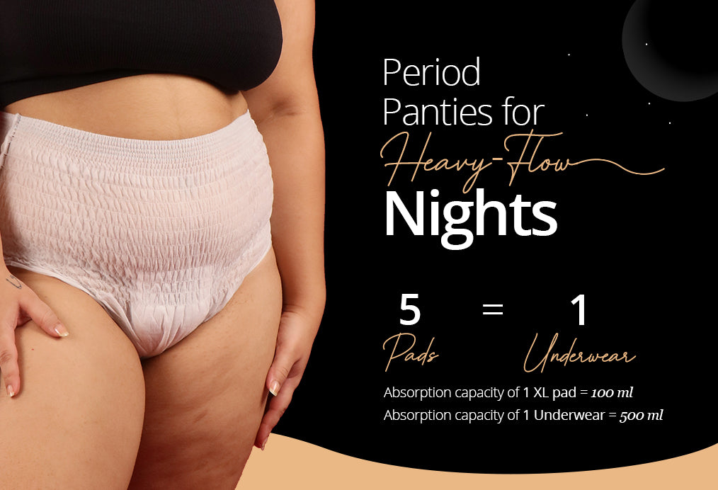 Nalwort Big Girl Period Underwear Menstrual Period Panties Leak-Proof  Organic Cotton Protective Briefs Pack of 6 XL price in Saudi Arabia,   Saudi Arabia