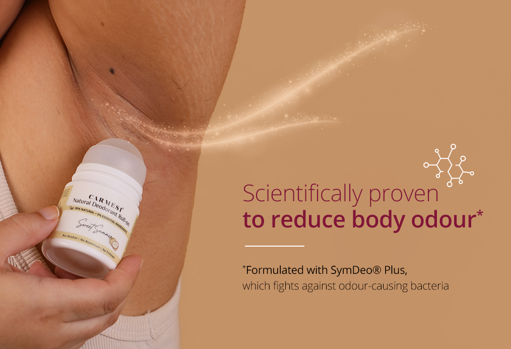 Carmesi Natural Deodorant Roll-on (Sweet Summer) + Carmesi Intimate Wash