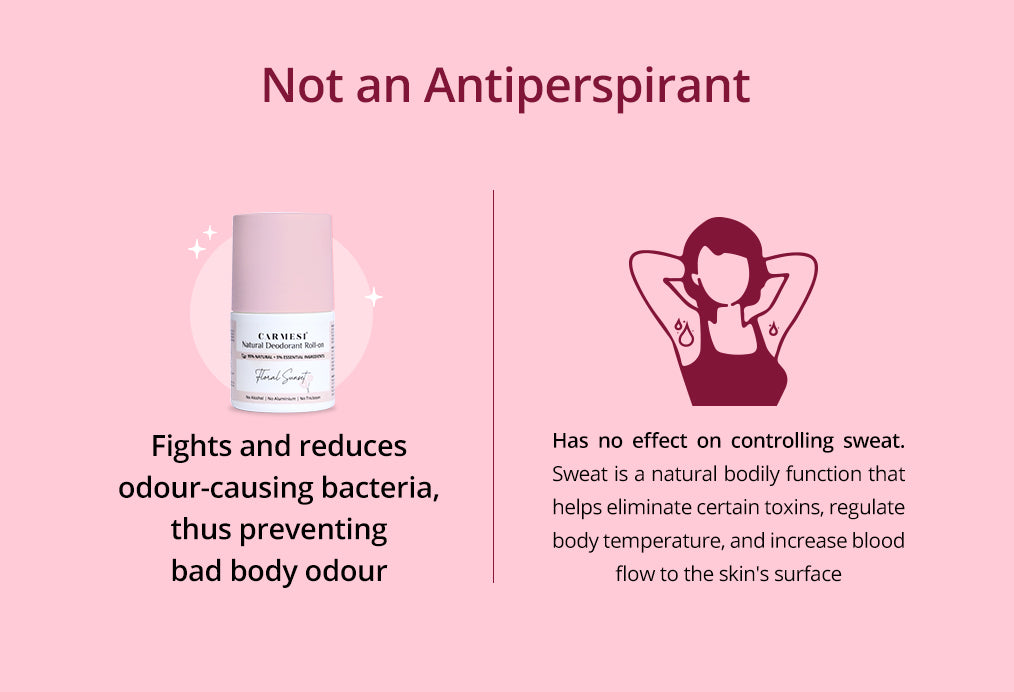 Carmesi Natural Underarm Roll On Deodorant Combo For Women - Floral Sunset (2 x 50 ml)