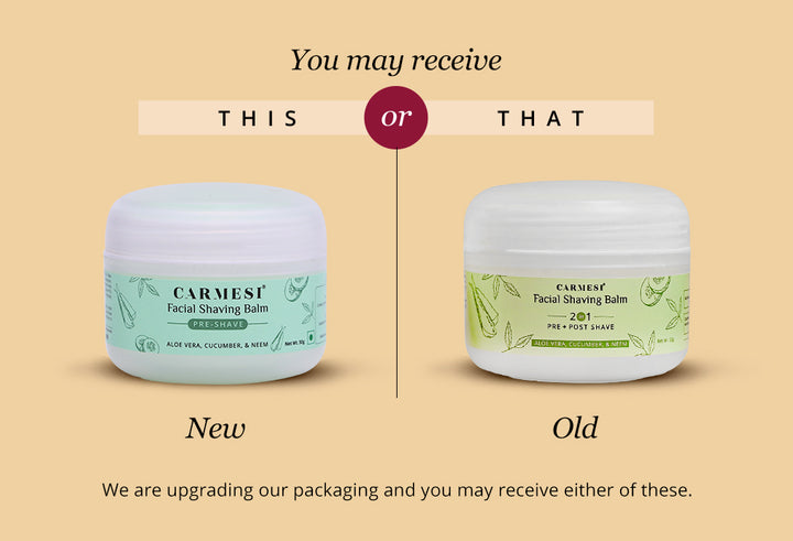 Close-up of Carmesi Facial Shaving Balm product.